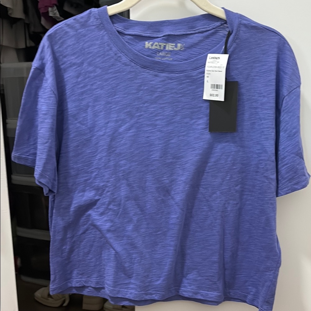 Katie J NYC Purple Short Sleeve Tee